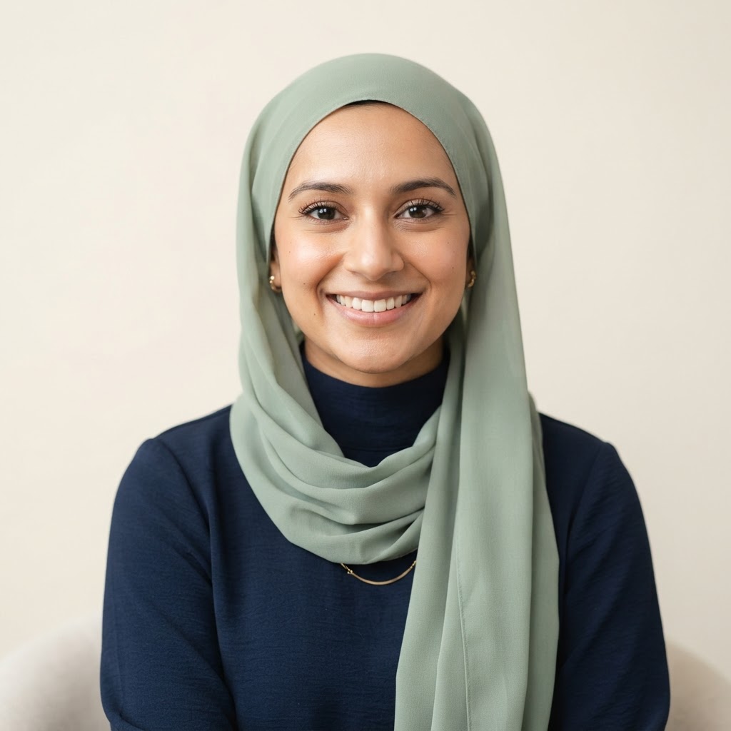 Portrait of Ustadha Fatima Al-Zahra, Quran teacher at Al-Falah Quran Academy